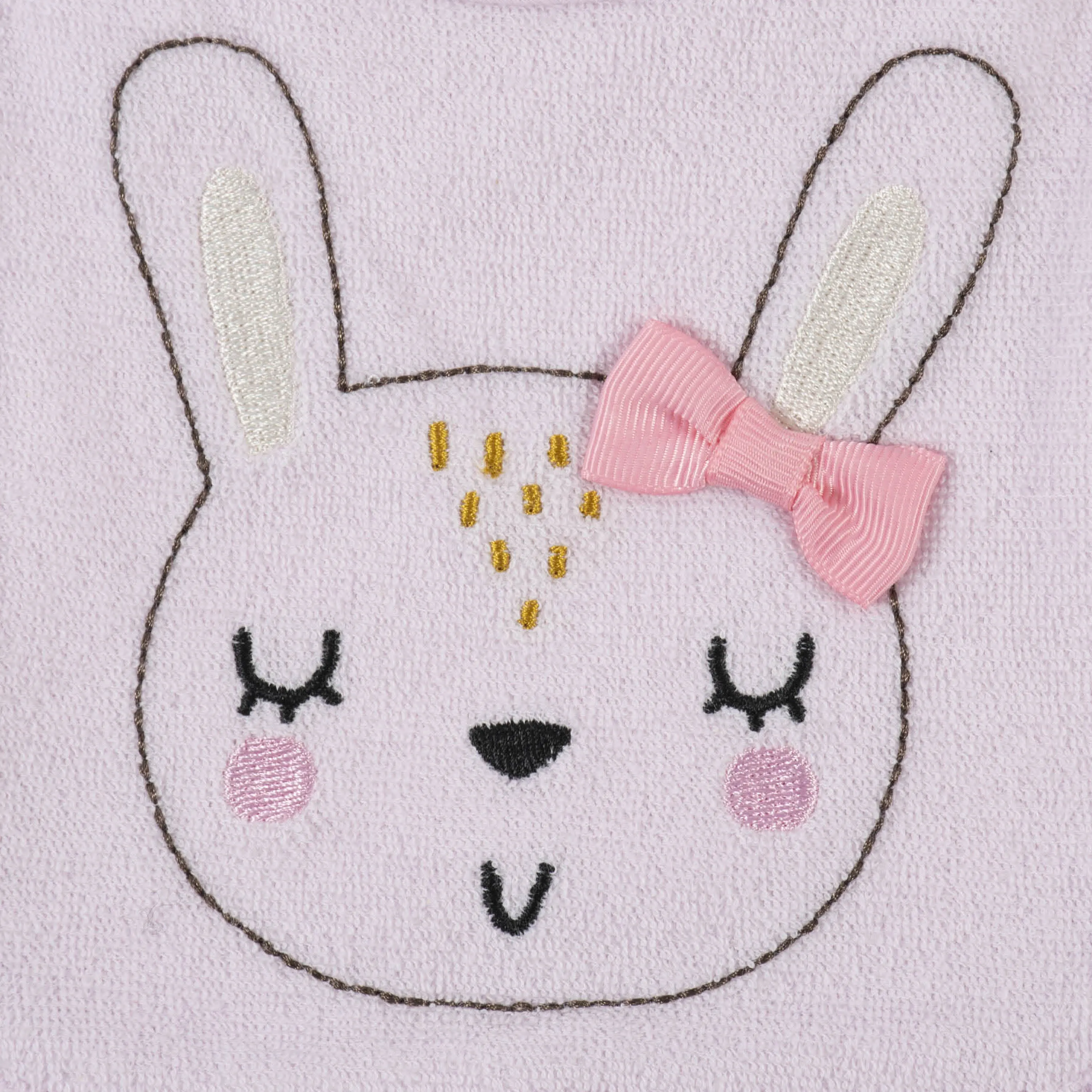 3-Pack Girls Bunny Ballerina Bibs