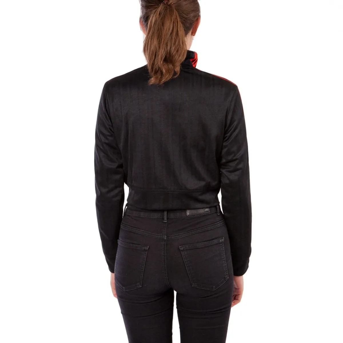 adidas by Alexander Wang AW Crop Track Top W (Schwarz / Rot)