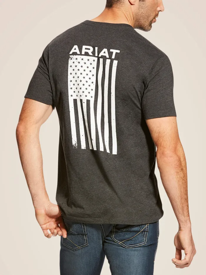 Ariat 10025209 Mens Freedom T-Shirt Charcoal Heather