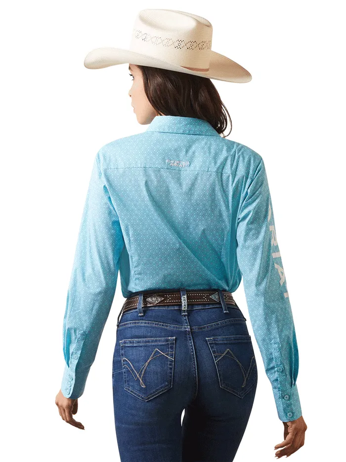 Ariat 10043553 Womens Team Kirby Stretch Shirt Caidant Print
