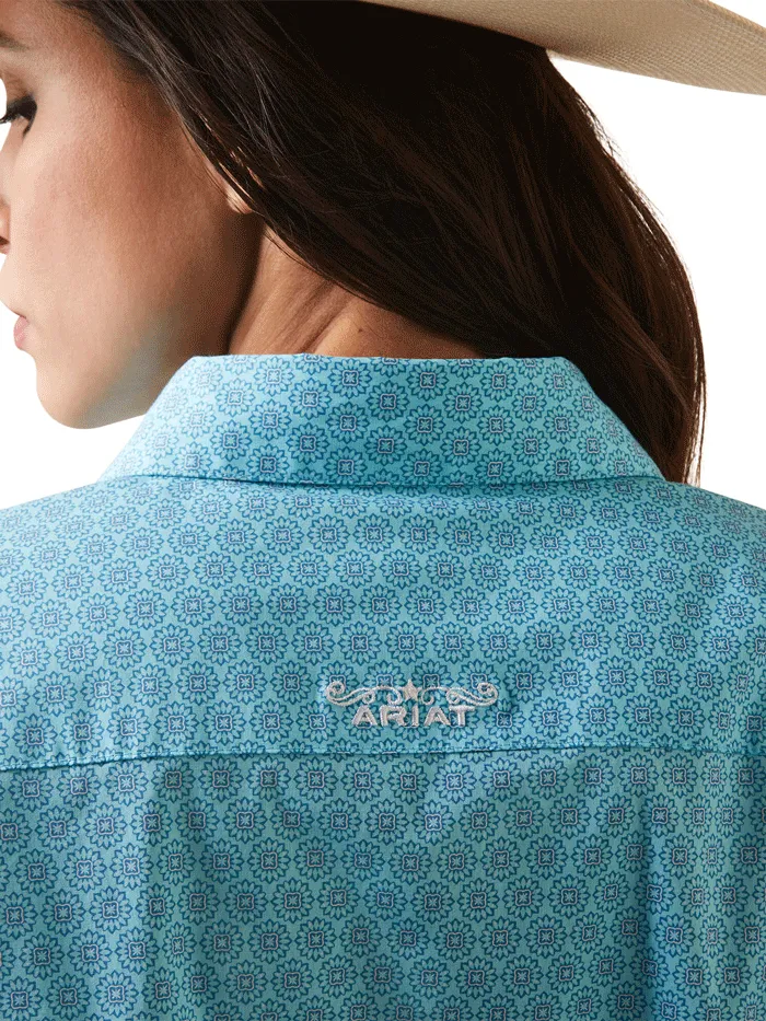 Ariat 10043553 Womens Team Kirby Stretch Shirt Caidant Print