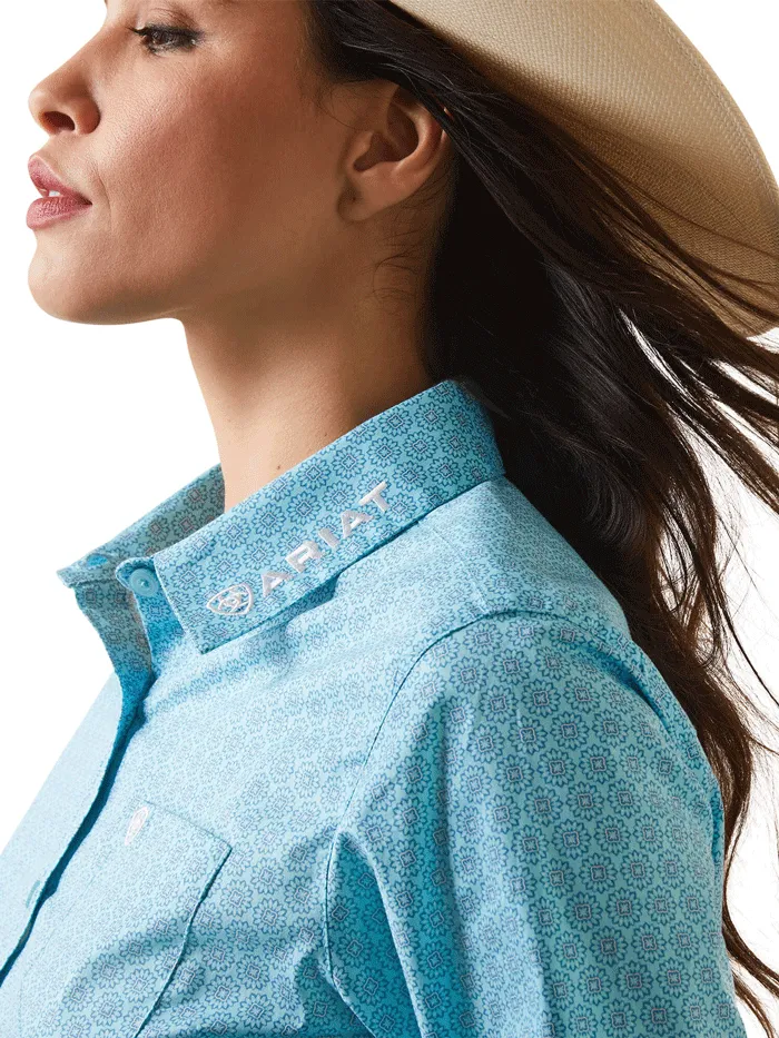 Ariat 10043553 Womens Team Kirby Stretch Shirt Caidant Print