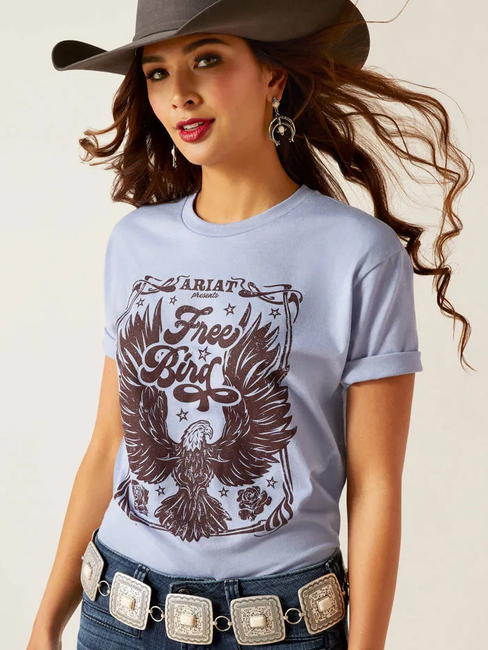 Ariat 10047601 Womens American Free T-Shirt Orchid Heather