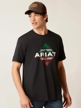 Ariat 10047615 Mens Durango Diamond Short Sleeve Tee Black