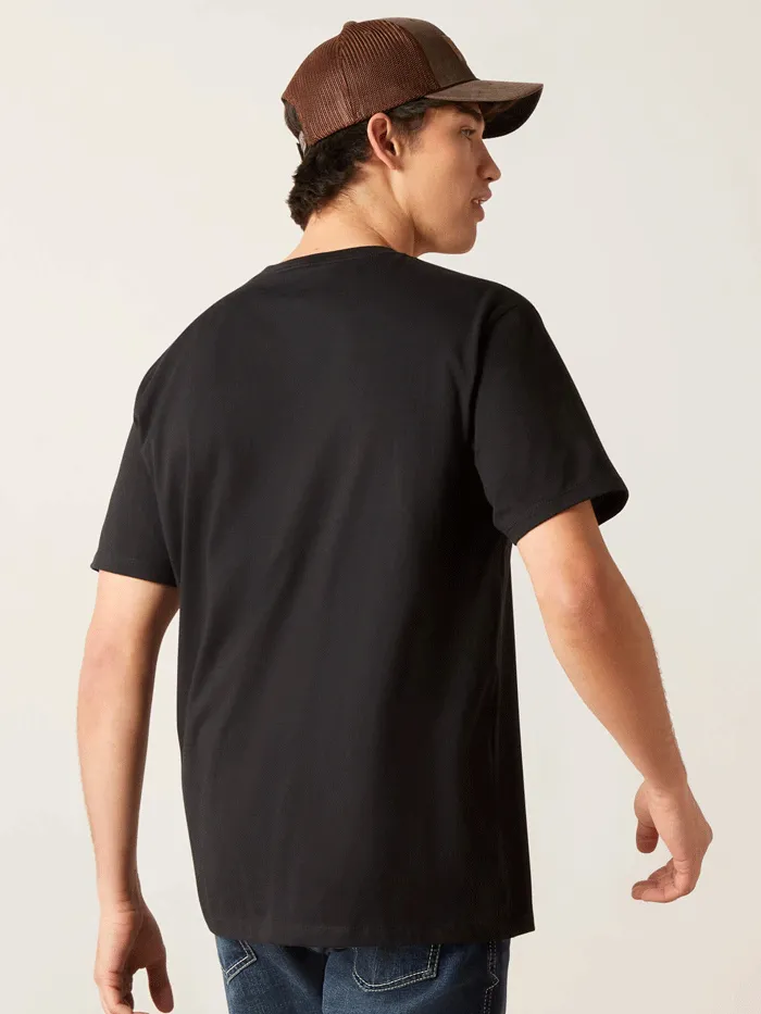 Ariat 10047615 Mens Durango Diamond Short Sleeve Tee Black