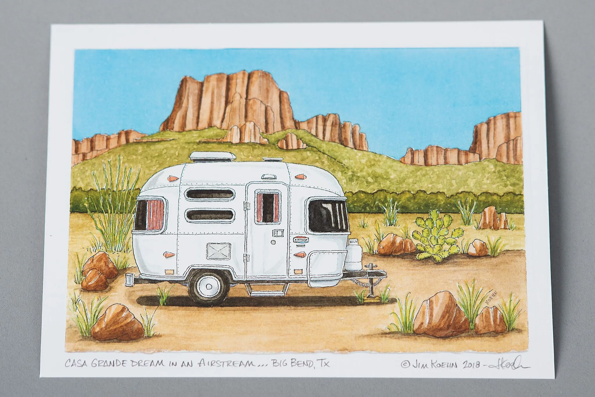 Art Print 5" x 7" | Roadtrippin Texas | Jim Koehn Artwork