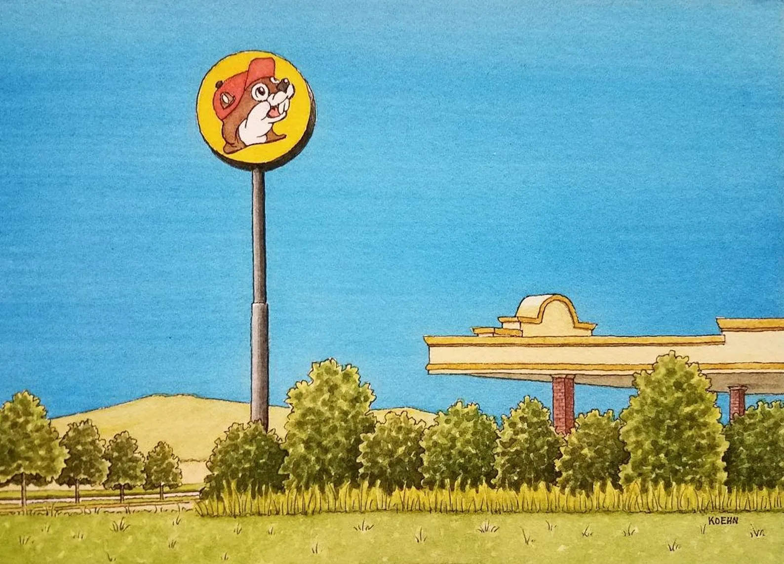 Art Print 5" x 7" | Roadtrippin Texas | Jim Koehn Artwork
