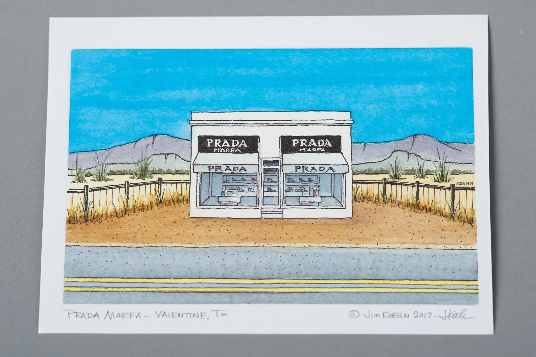 Art Print 5" x 7" | Roadtrippin Texas | Jim Koehn Artwork