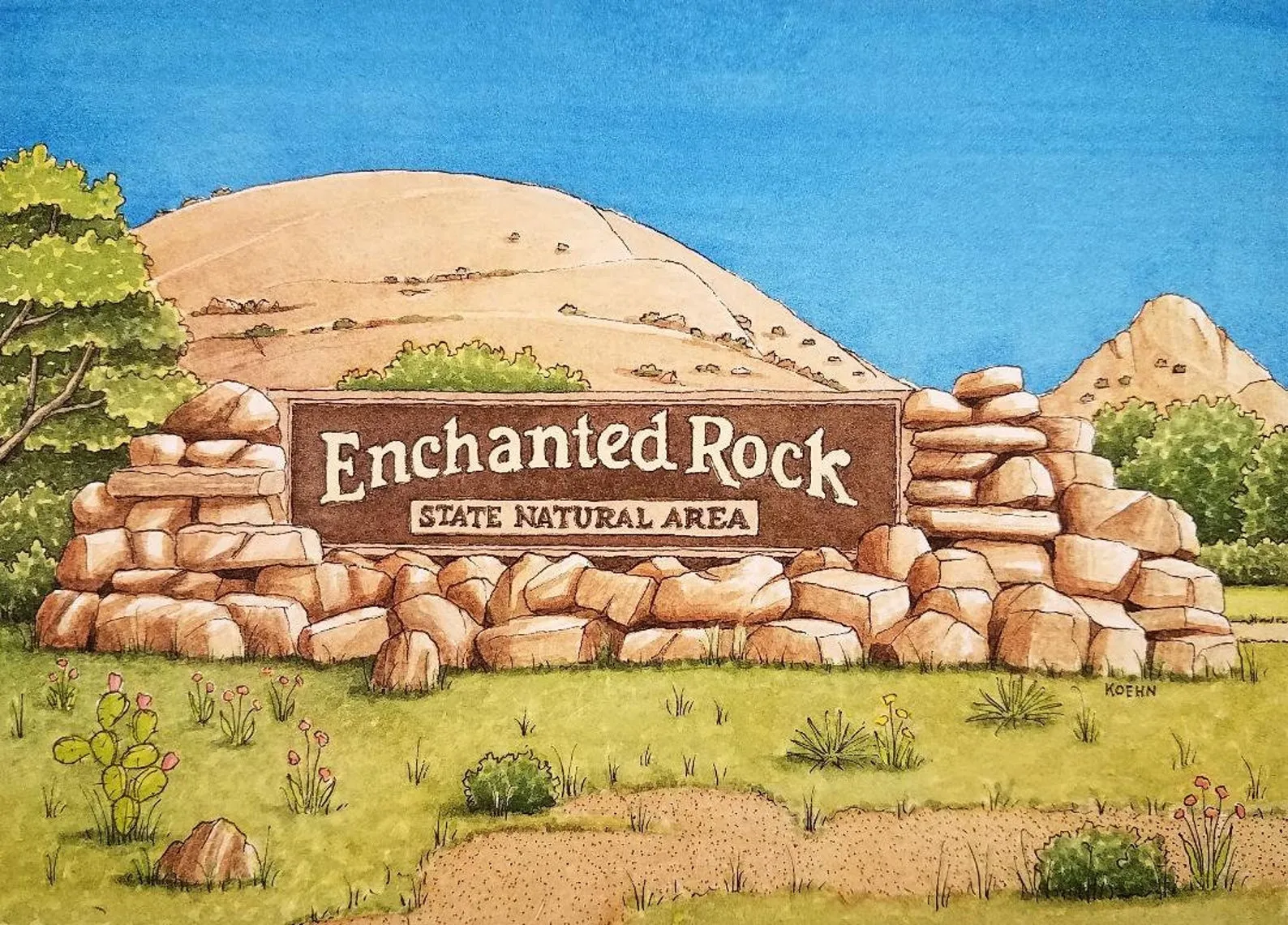 Art Print 5" x 7" | Roadtrippin Texas | Jim Koehn Artwork
