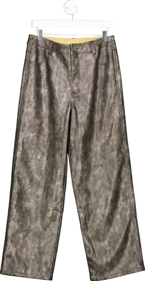 ASOS Design Grey Wide Leg Jeans UK 10