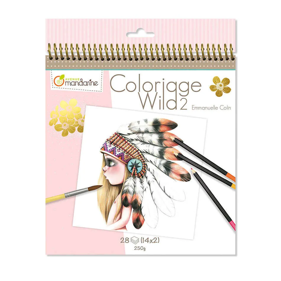 Avenue Mandarine Wild Colouring Book