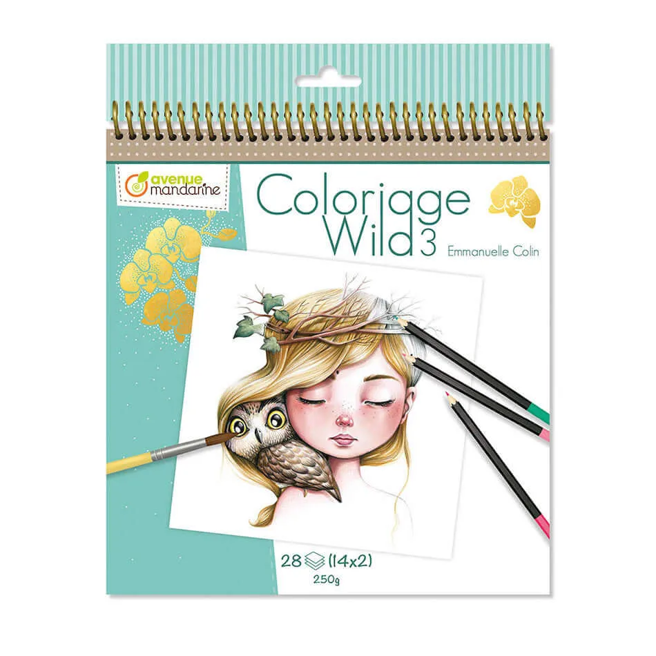 Avenue Mandarine Wild Colouring Book