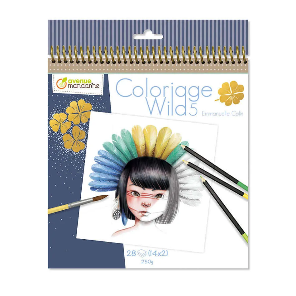 Avenue Mandarine Wild Colouring Book