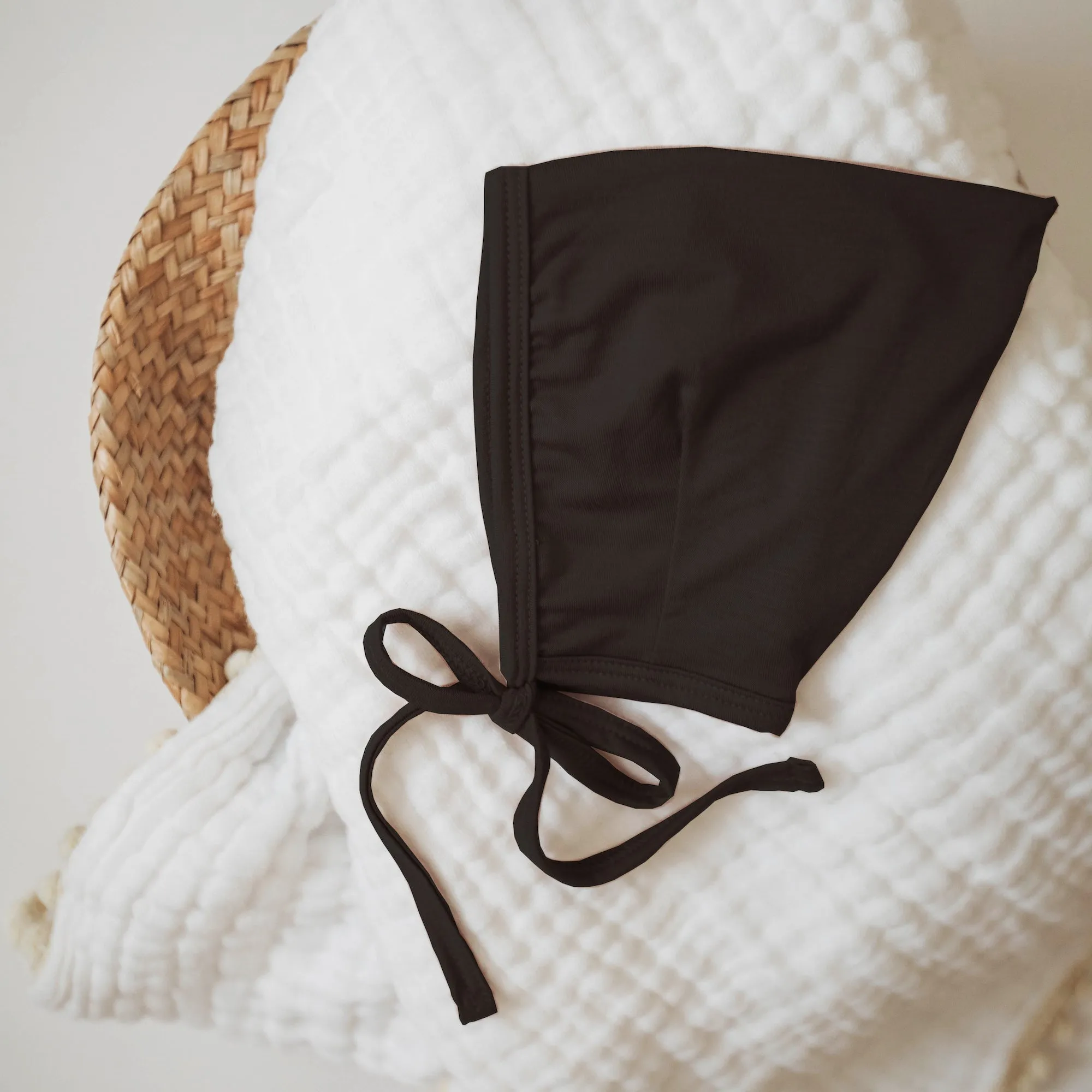 Bamboo Pixie Bonnet - Black