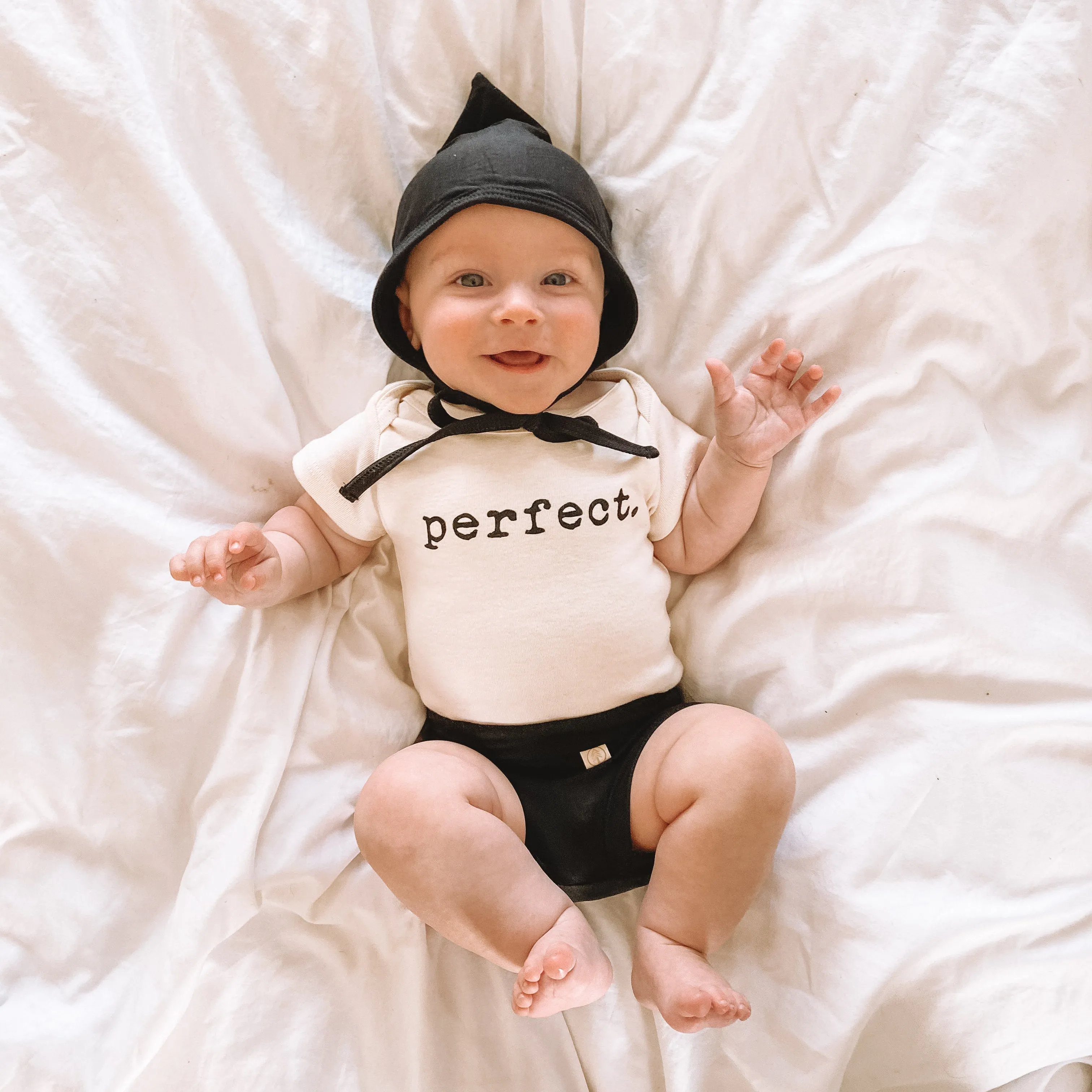Bamboo Pixie Bonnet - Black