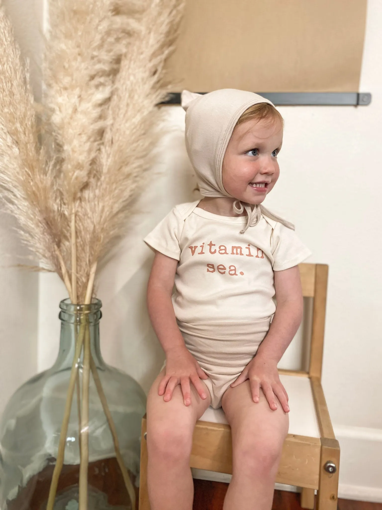 Bamboo Pixie Bonnet - Sand