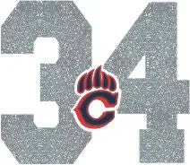 Chap Glitter Beach Hoodie with Number on Back