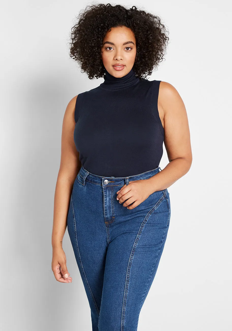 Charter School Sleeveless Turtleneck