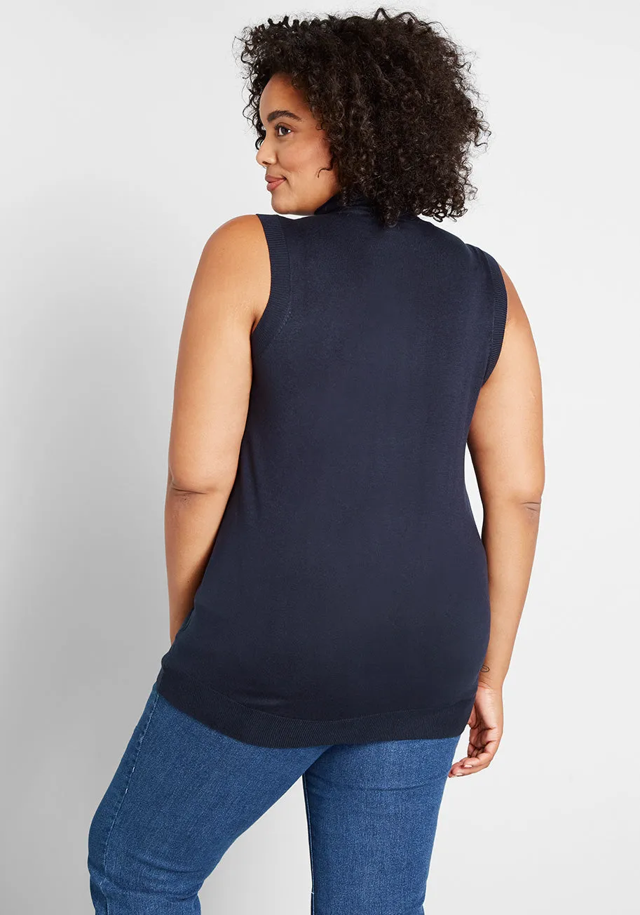 Charter School Sleeveless Turtleneck