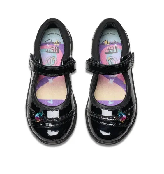 Clarks RELDA SPARK-PATENT BLACK