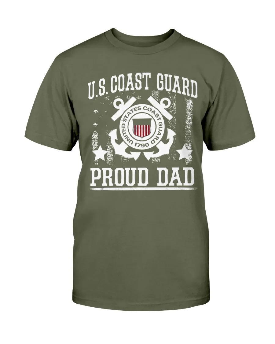 Coast Guard Dad Vintage T-shirts