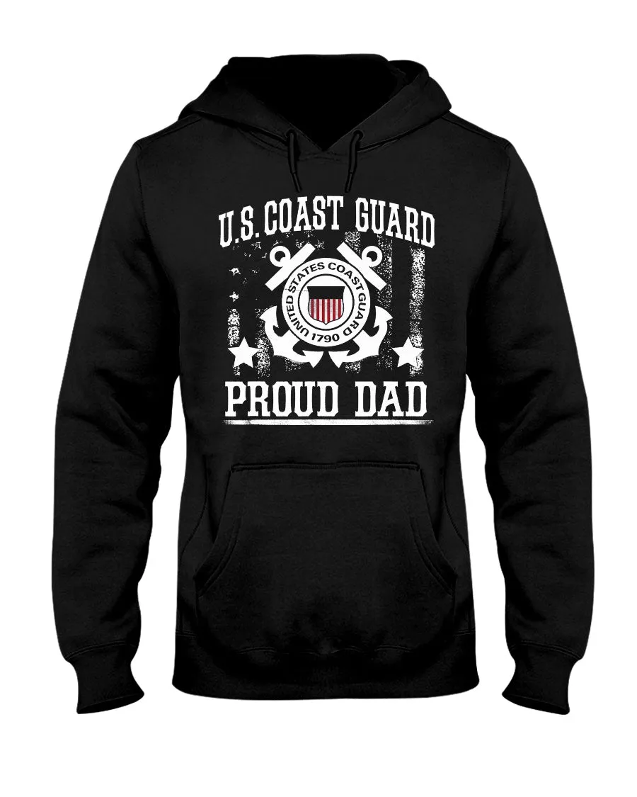 Coast Guard Dad Vintage T-shirts