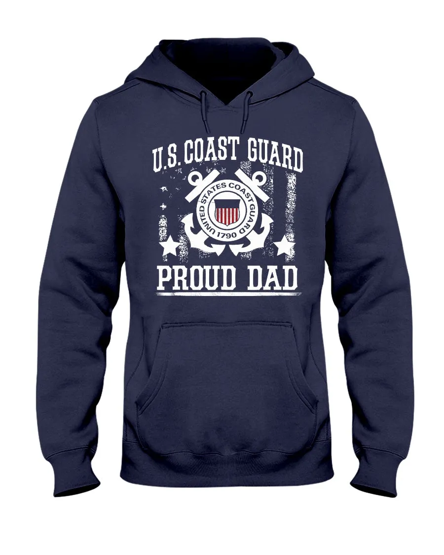Coast Guard Dad Vintage T-shirts