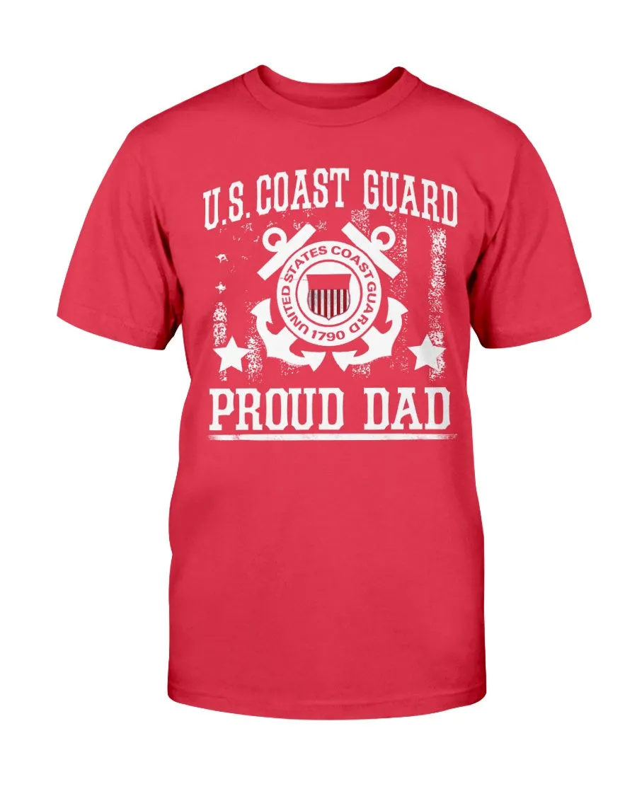 Coast Guard Dad Vintage T-shirts