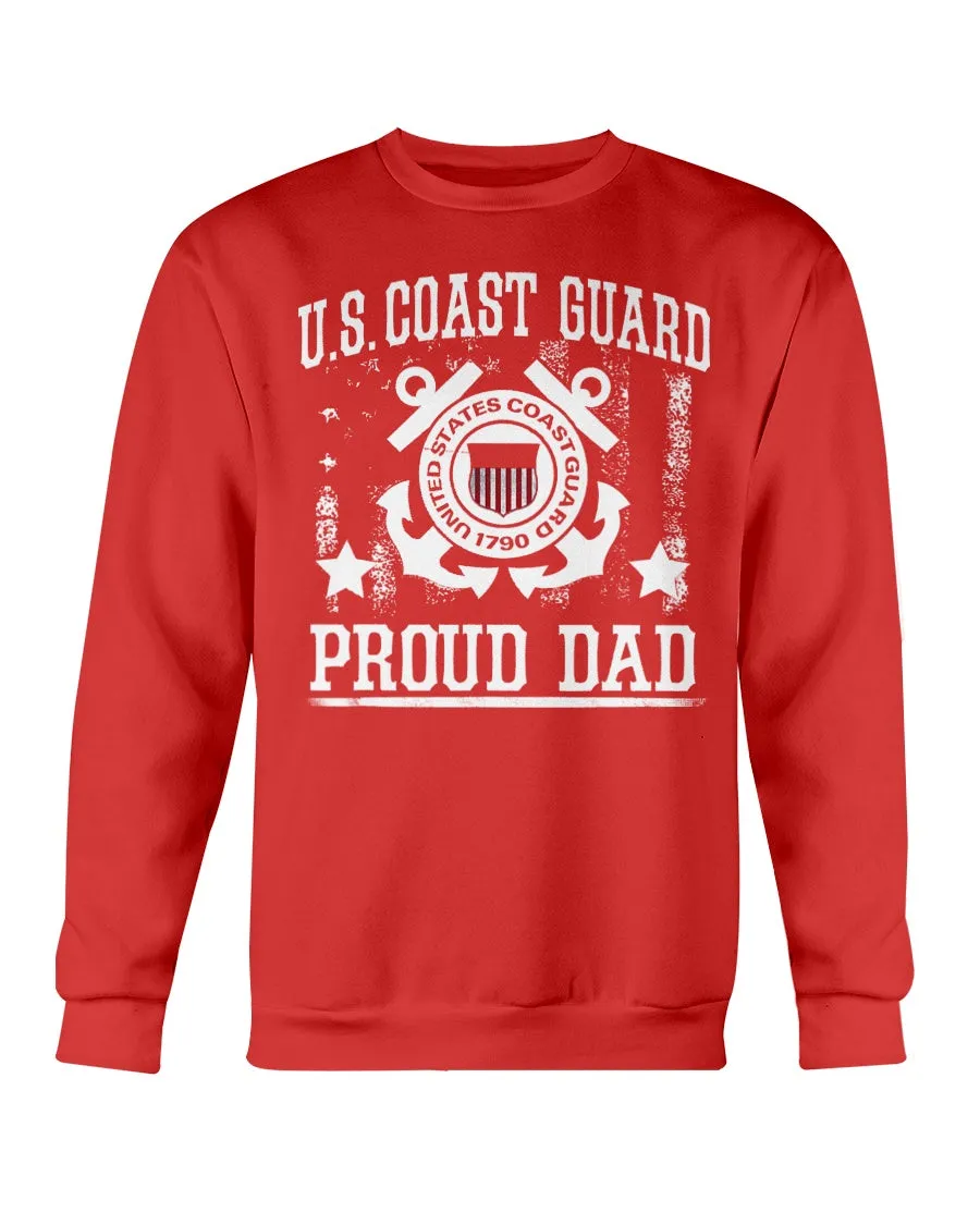 Coast Guard Dad Vintage T-shirts