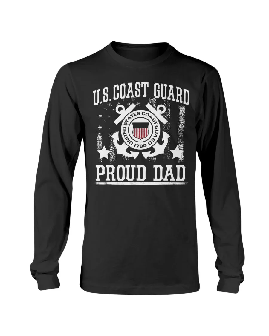 Coast Guard Dad Vintage T-shirts