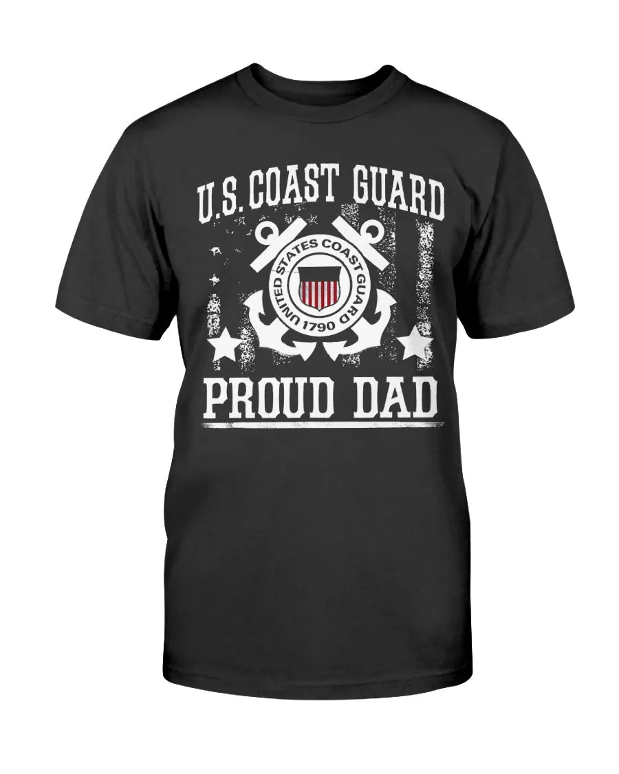 Coast Guard Dad Vintage T-shirts