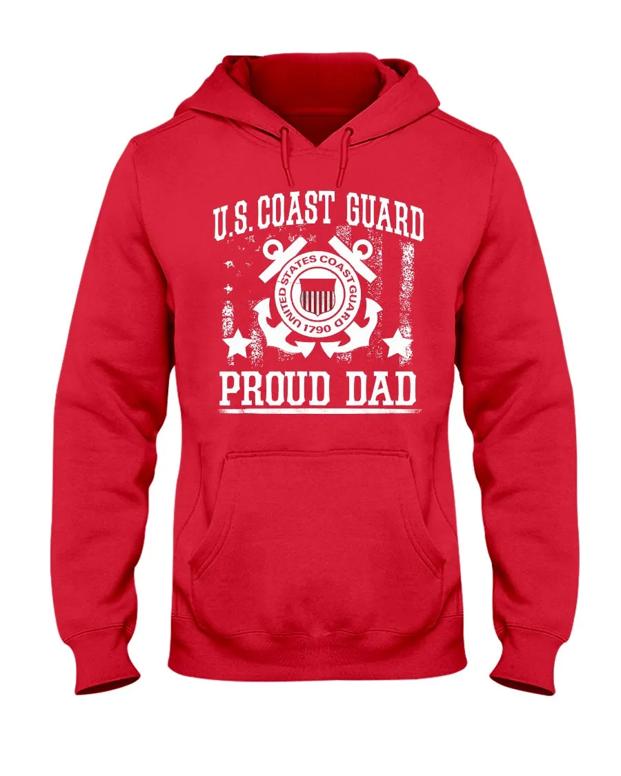 Coast Guard Dad Vintage T-shirts