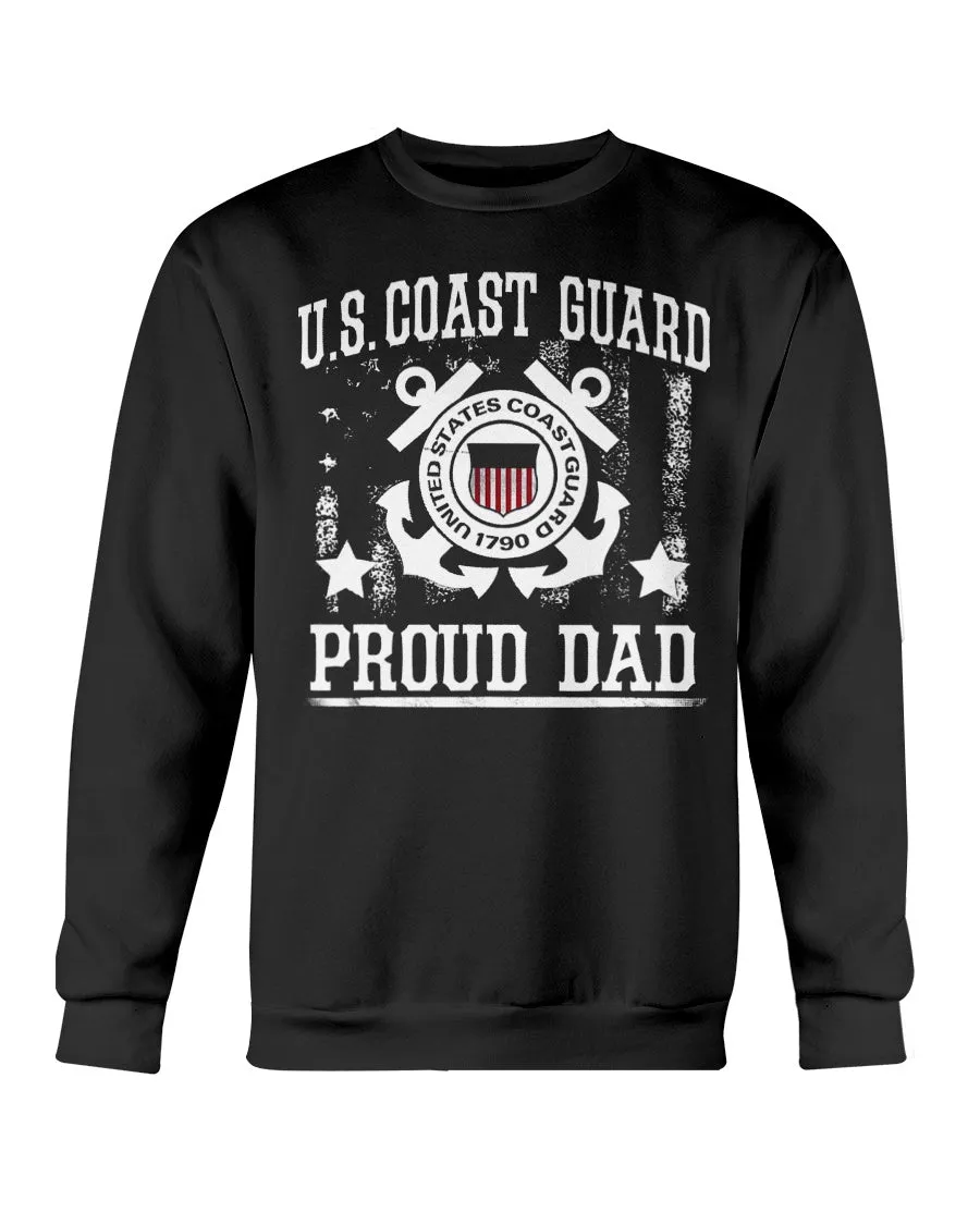 Coast Guard Dad Vintage T-shirts