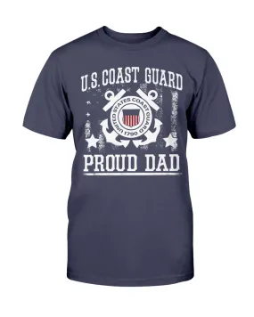 Coast Guard Dad Vintage T-shirts