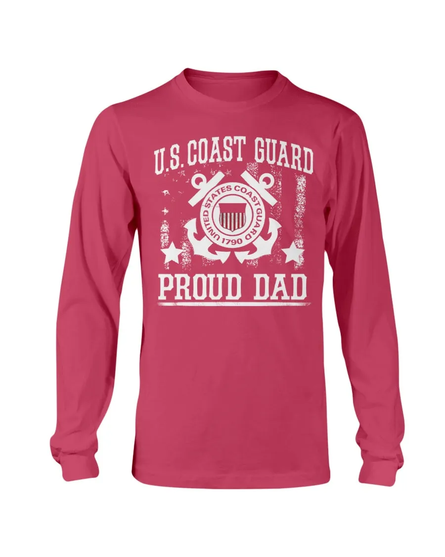 Coast Guard Dad Vintage T-shirts