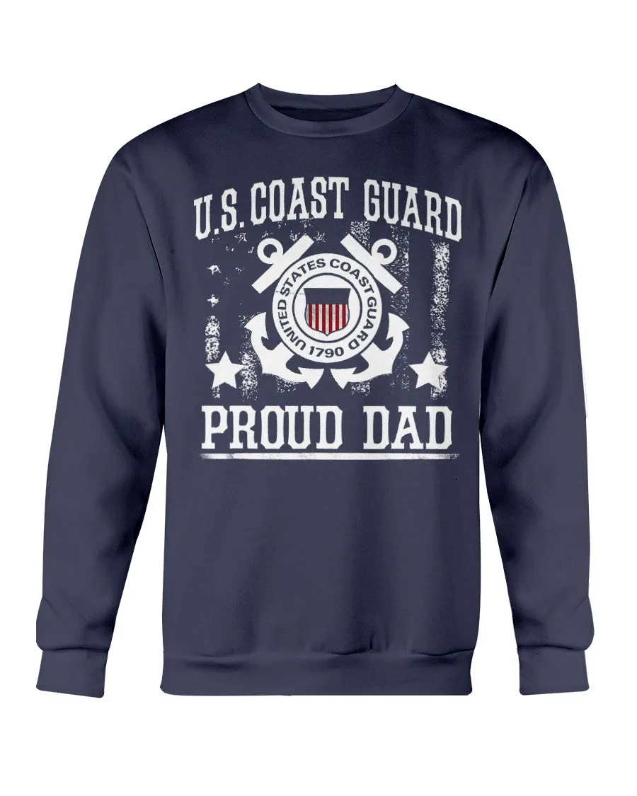 Coast Guard Dad Vintage T-shirts