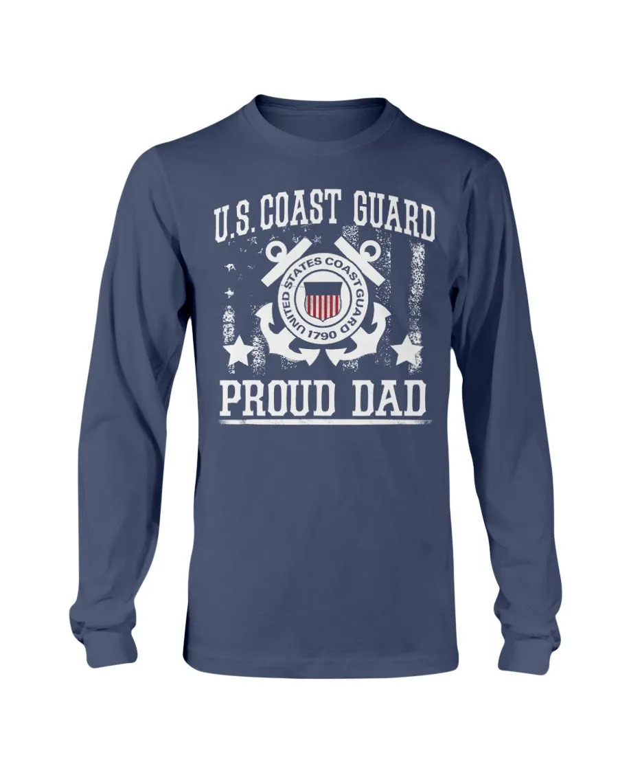 Coast Guard Dad Vintage T-shirts