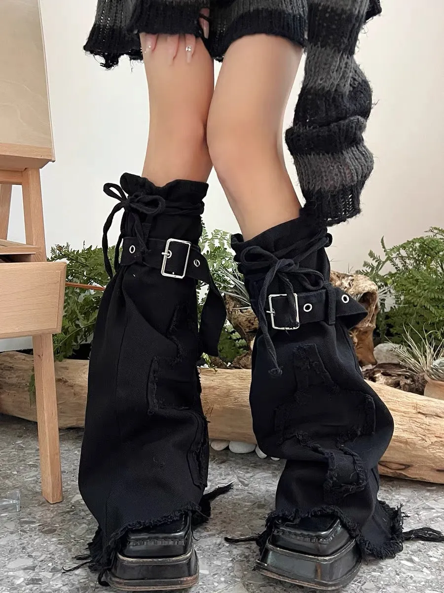 Cross Chic Y2K Denim Flare Leg Covers