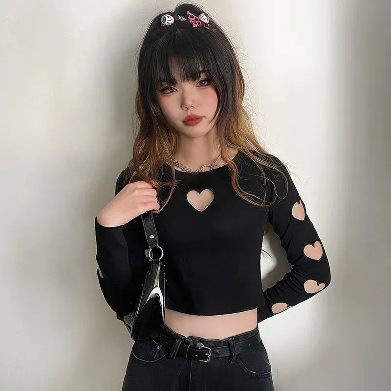 DressBetty - 2024 Kawaii Harajuku Punk Fairy Grunge Love Tee