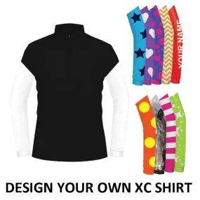 Equetech Mens Custom Cross Country Shirt - Black