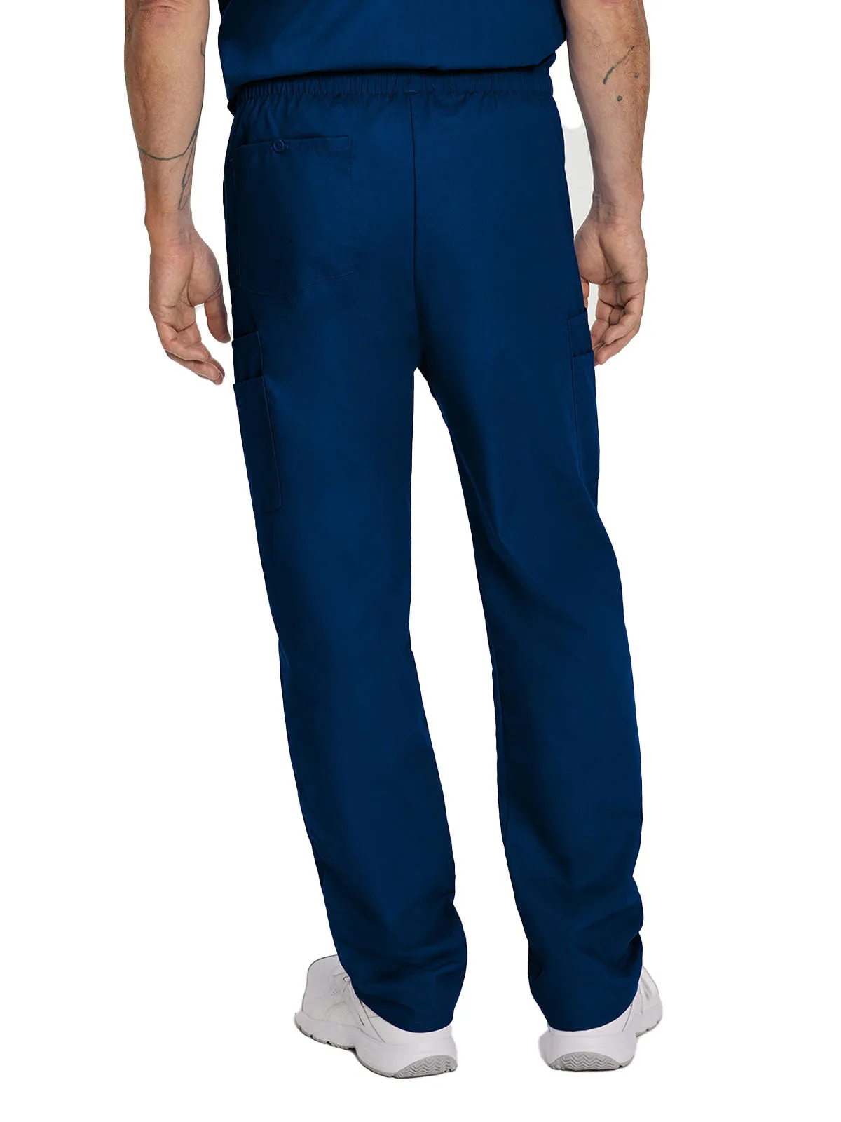Essentials - Men's Straight-Leg Cargo Scrub Pants