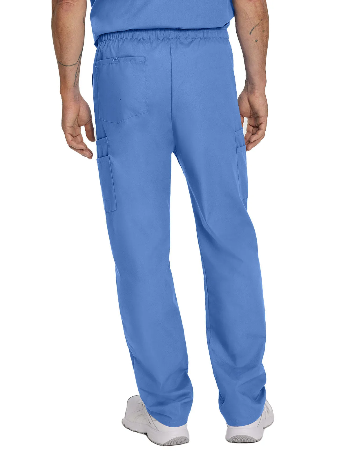 Essentials - Men's Straight-Leg Cargo Scrub Pants