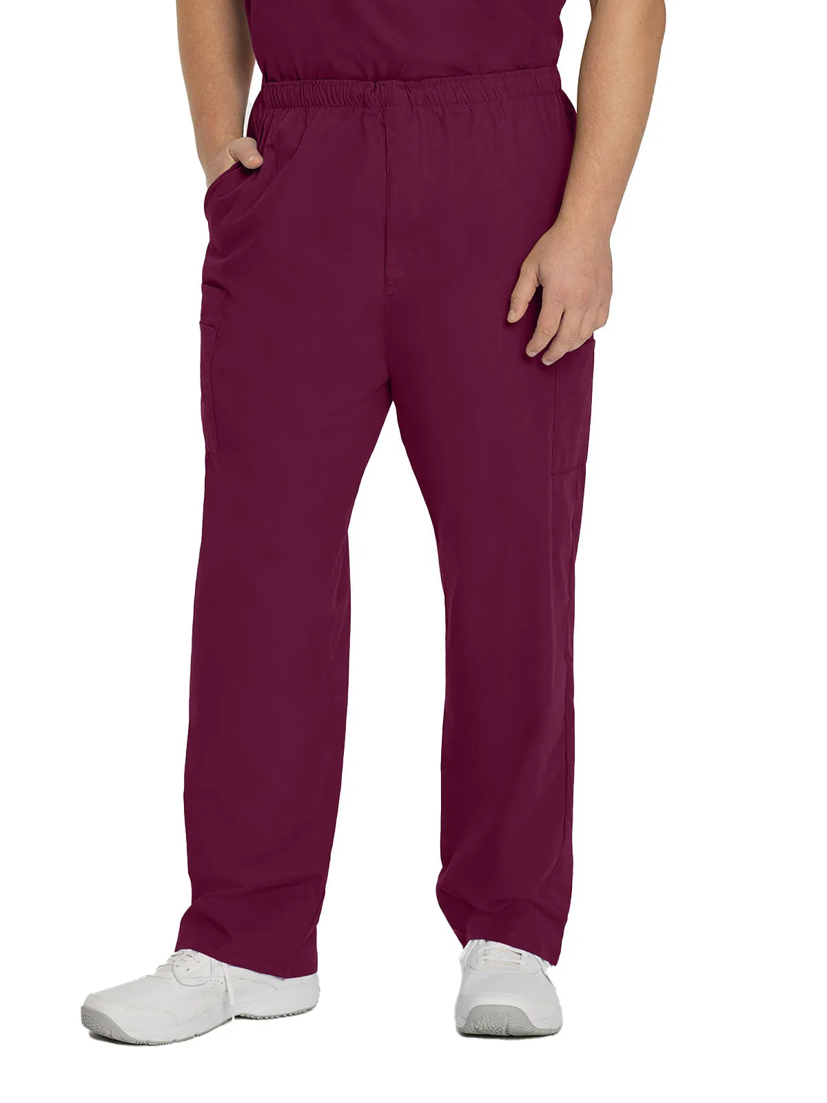 Essentials - Men's Straight-Leg Cargo Scrub Pants