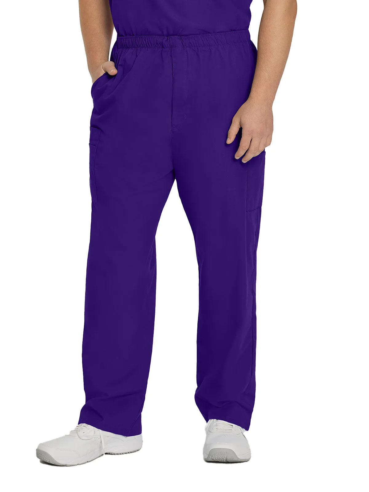 Essentials - Men's Straight-Leg Cargo Scrub Pants