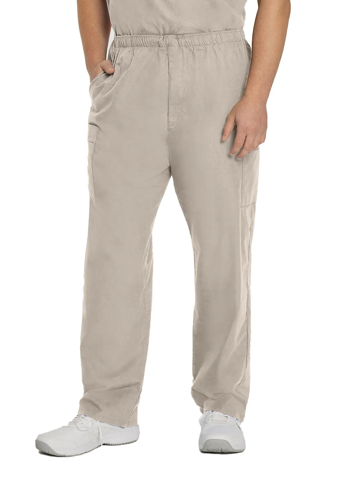 Essentials - Men's Straight-Leg Cargo Scrub Pants