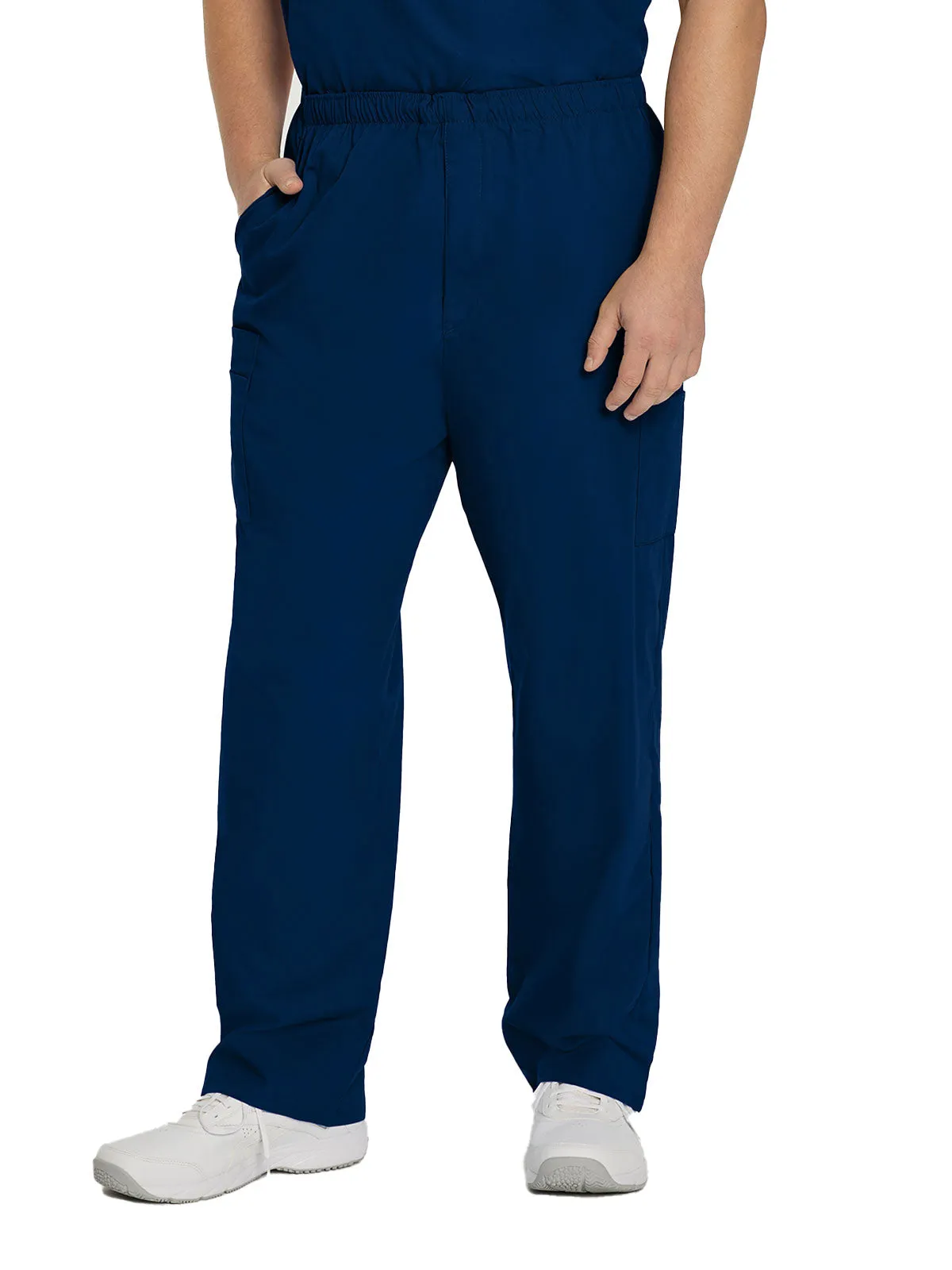Essentials - Men's Straight-Leg Cargo Scrub Pants