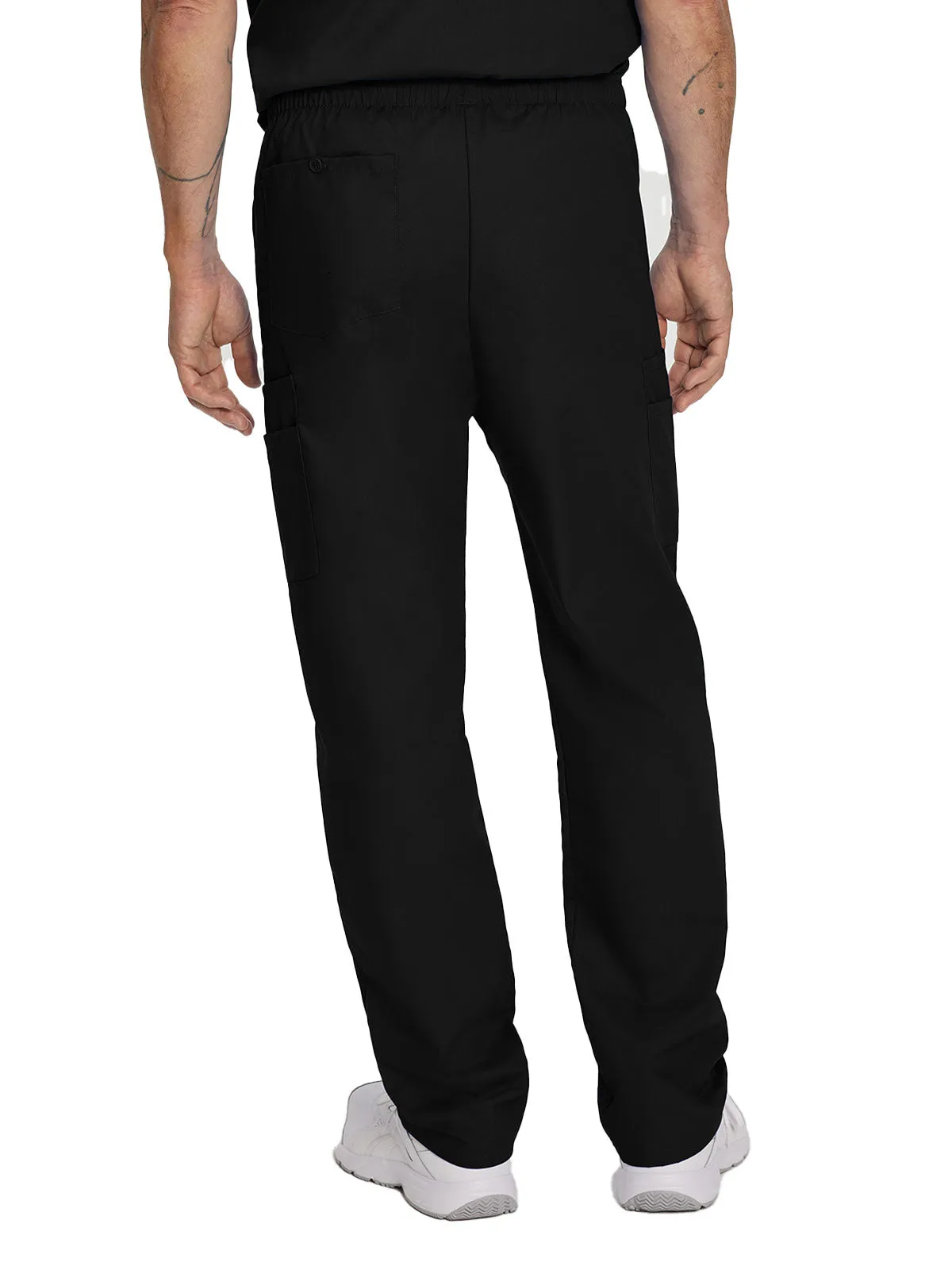 Essentials - Men's Straight-Leg Cargo Scrub Pants