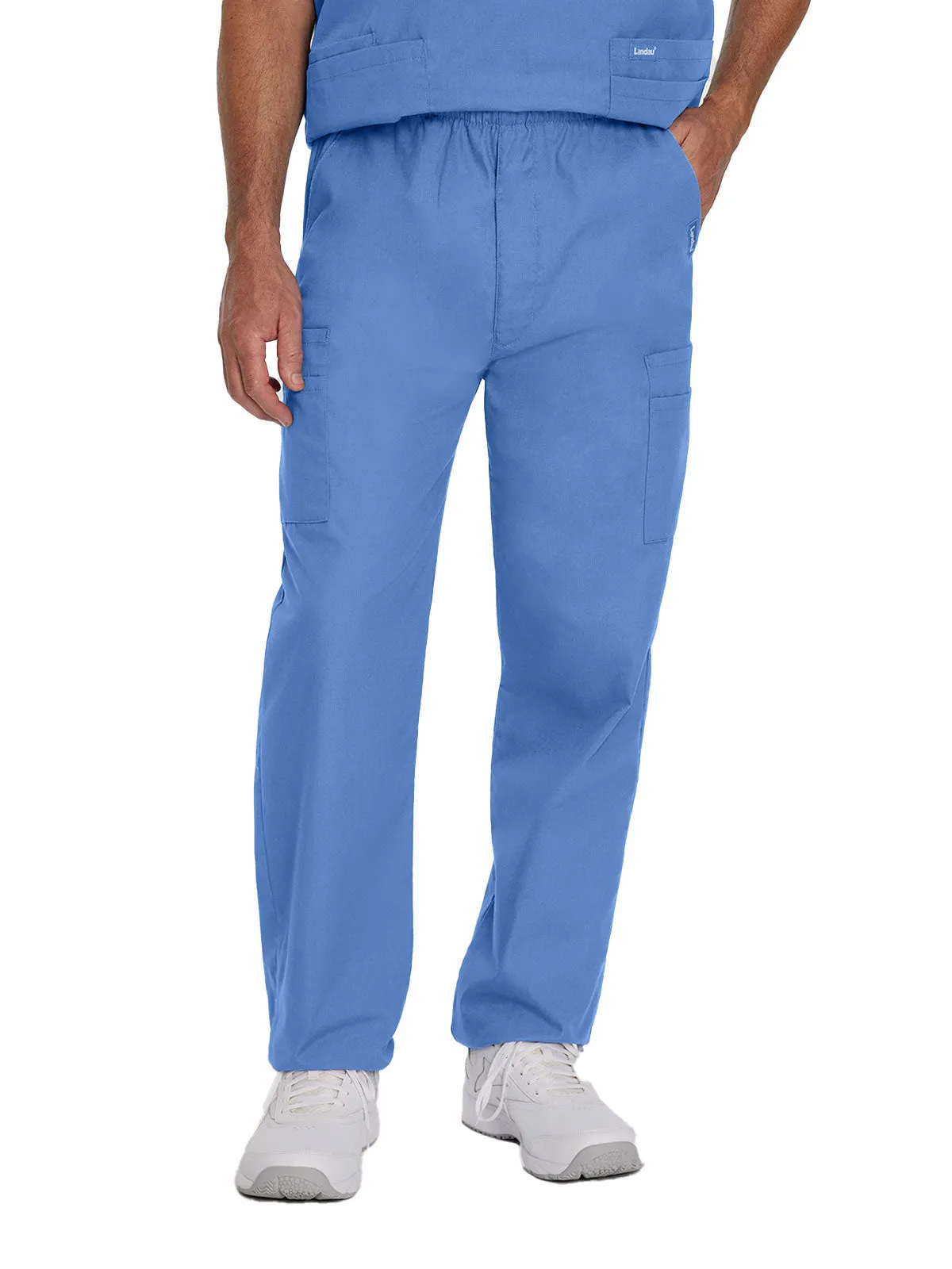 Essentials - Men's Straight-Leg Cargo Scrub Pants