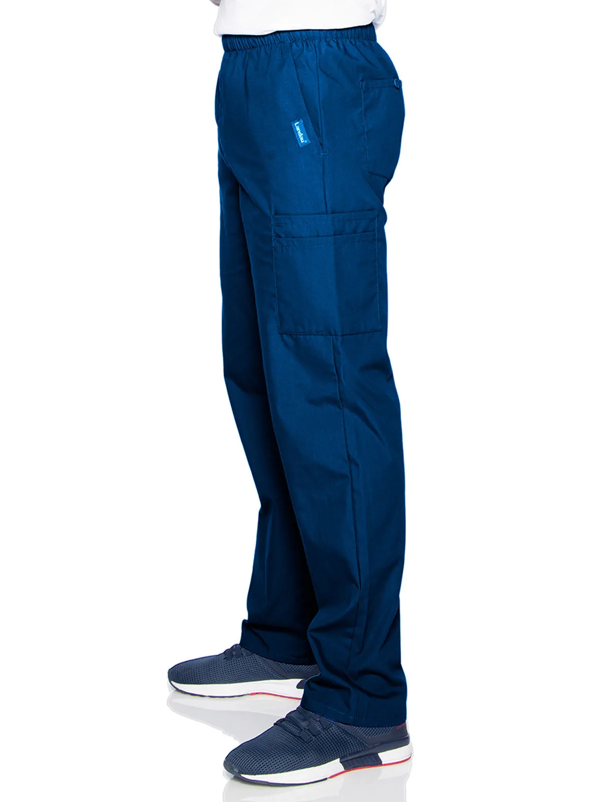 Essentials - Men's Straight-Leg Cargo Scrub Pants