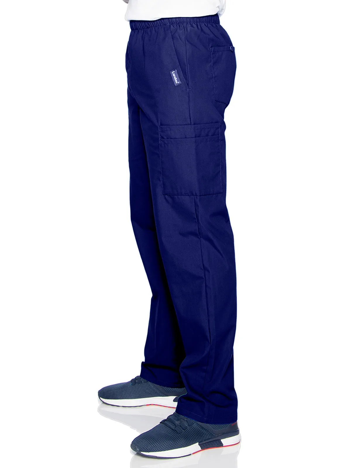 Essentials - Men's Straight-Leg Cargo Scrub Pants